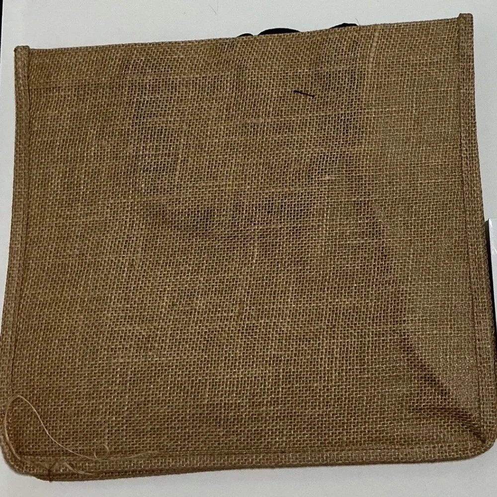 Funny Crochet Jute Burlap Tote Bag Im A Hooker In My Spare Time Yarn Craft Tote